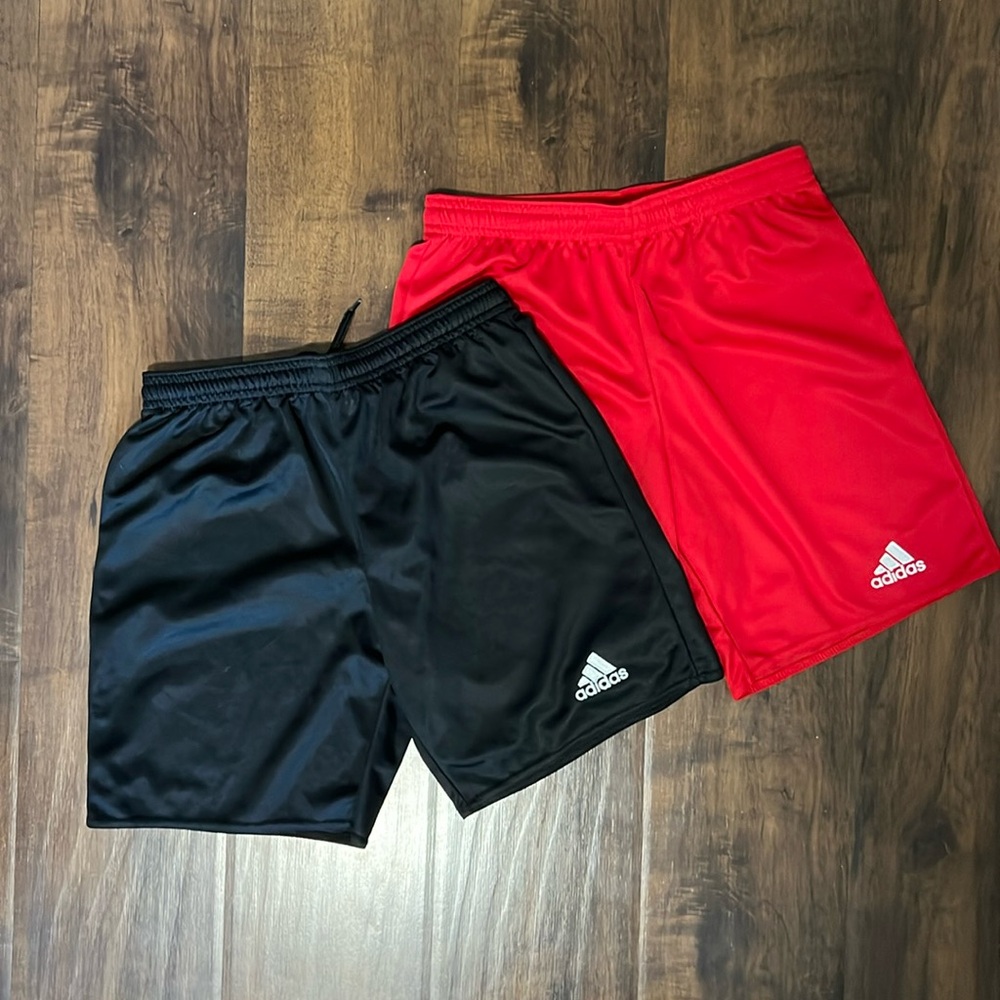 Adidas boys Parma 16 shorts. Size medium.